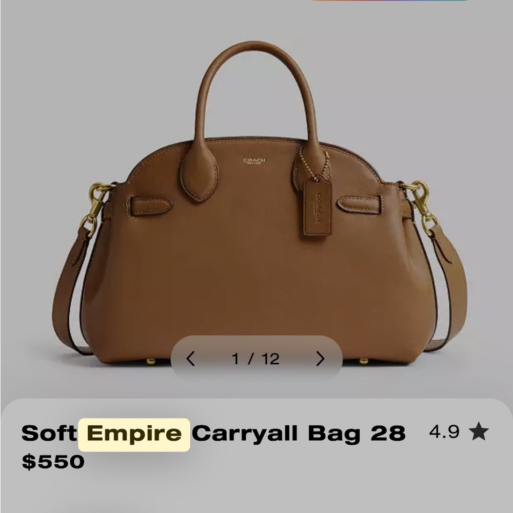 Coach empire 28 honey